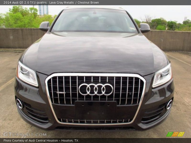 Lava Gray Metallic / Chestnut Brown 2014 Audi Q5 2.0 TFSI quattro