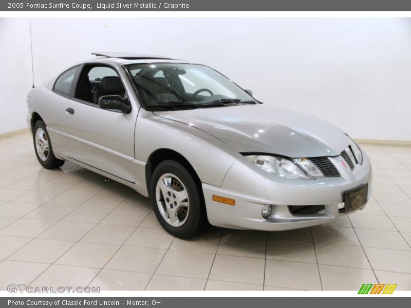 Liquid Silver Metallic / Graphite 2005 Pontiac Sunfire Coupe