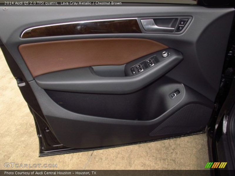 Lava Gray Metallic / Chestnut Brown 2014 Audi Q5 2.0 TFSI quattro