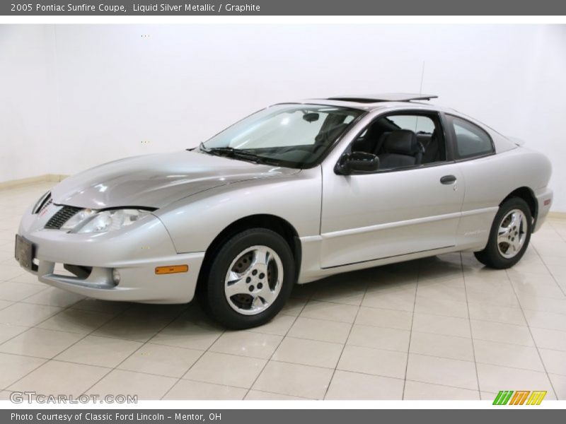 Liquid Silver Metallic / Graphite 2005 Pontiac Sunfire Coupe