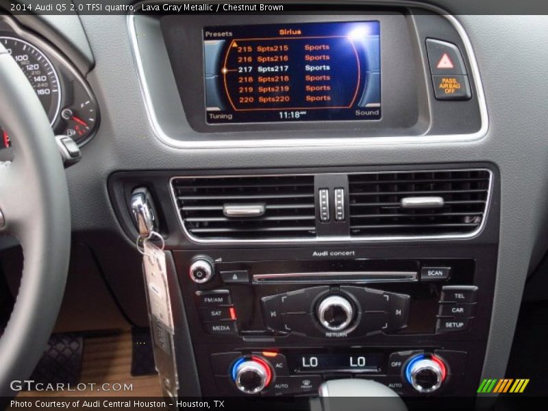 Lava Gray Metallic / Chestnut Brown 2014 Audi Q5 2.0 TFSI quattro