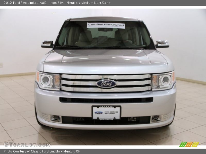 Ingot Silver Metallic / Medium Light Stone 2012 Ford Flex Limited AWD