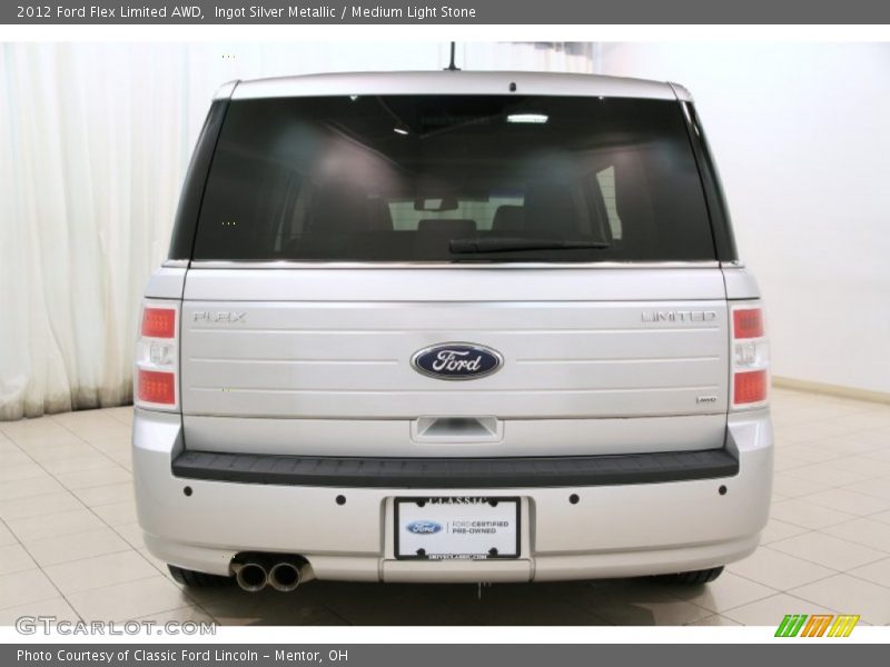 Ingot Silver Metallic / Medium Light Stone 2012 Ford Flex Limited AWD