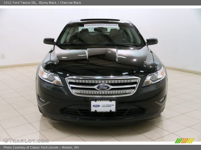 Ebony Black / Charcoal Black 2012 Ford Taurus SEL