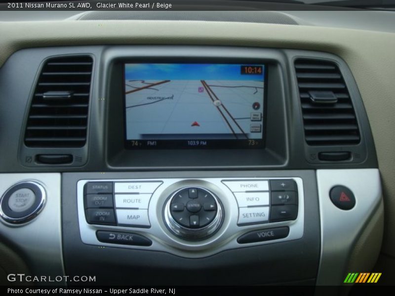 Glacier White Pearl / Beige 2011 Nissan Murano SL AWD
