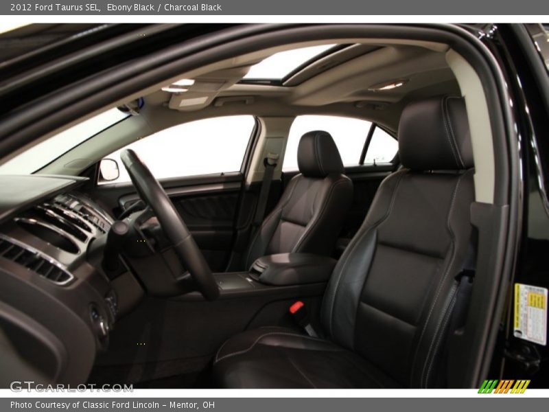 Ebony Black / Charcoal Black 2012 Ford Taurus SEL