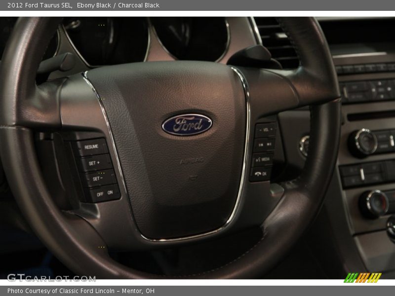 Ebony Black / Charcoal Black 2012 Ford Taurus SEL