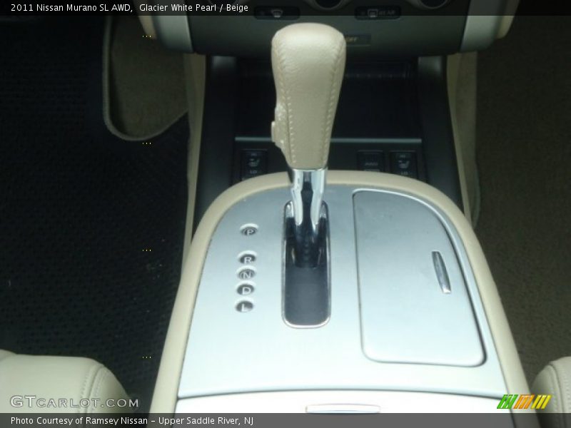 Glacier White Pearl / Beige 2011 Nissan Murano SL AWD