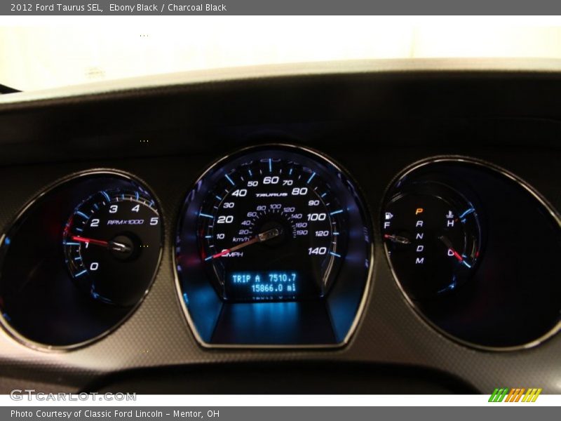 Ebony Black / Charcoal Black 2012 Ford Taurus SEL