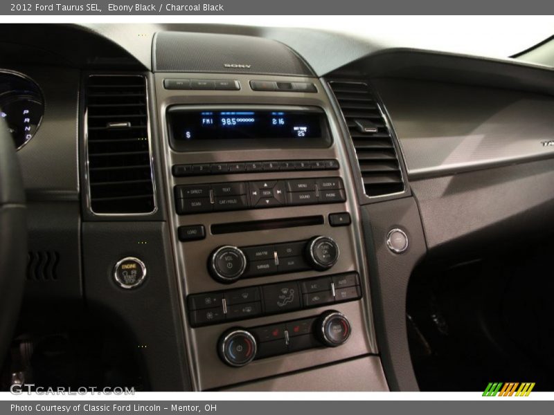 Ebony Black / Charcoal Black 2012 Ford Taurus SEL