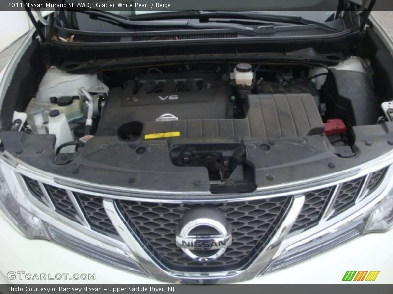 Glacier White Pearl / Beige 2011 Nissan Murano SL AWD