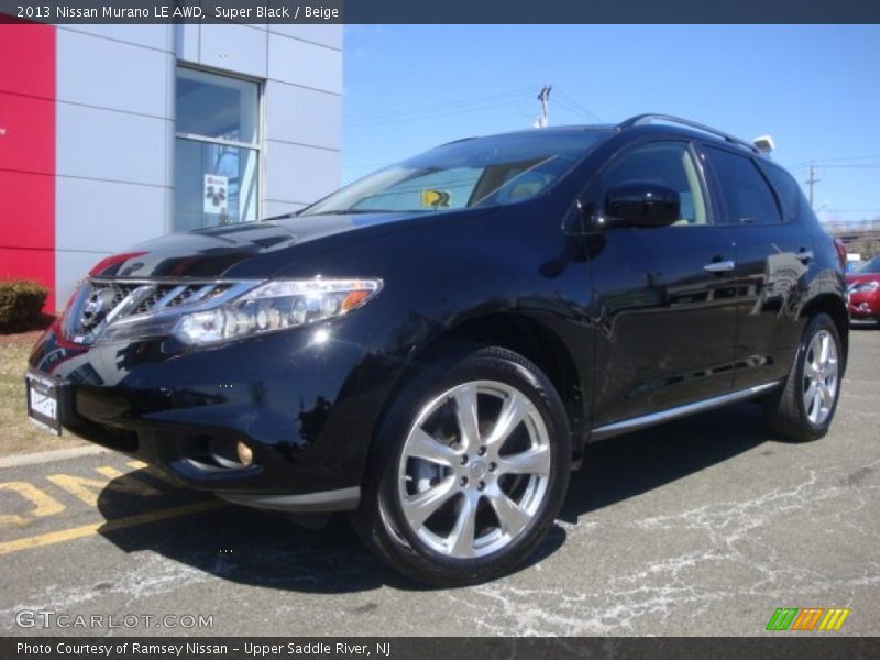 Super Black / Beige 2013 Nissan Murano LE AWD