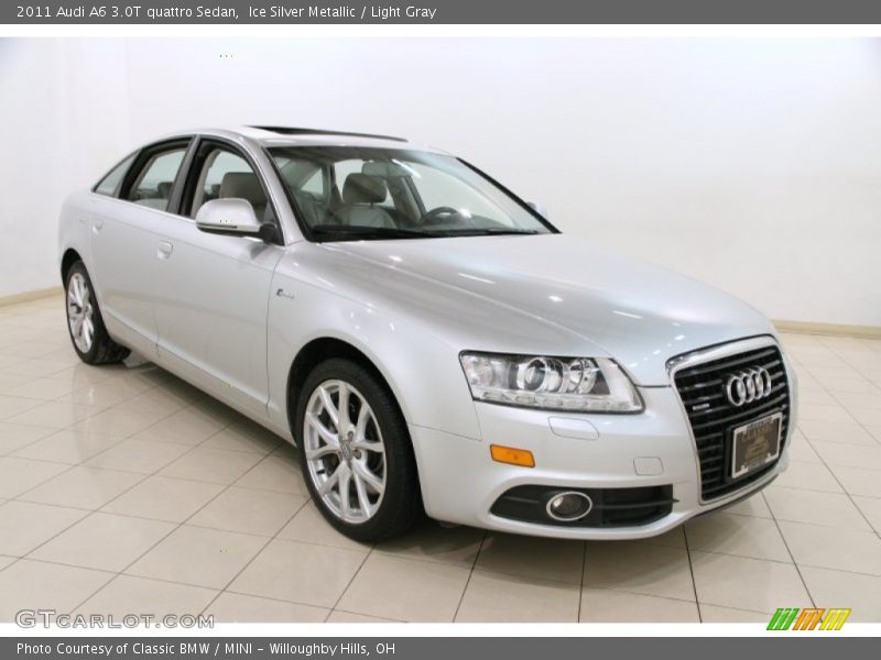 Ice Silver Metallic / Light Gray 2011 Audi A6 3.0T quattro Sedan