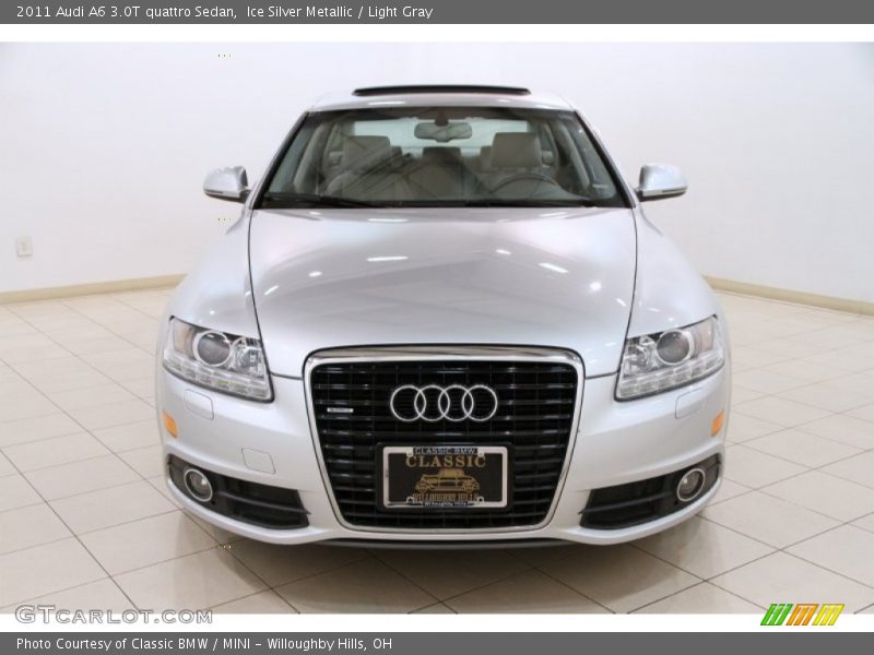 Ice Silver Metallic / Light Gray 2011 Audi A6 3.0T quattro Sedan