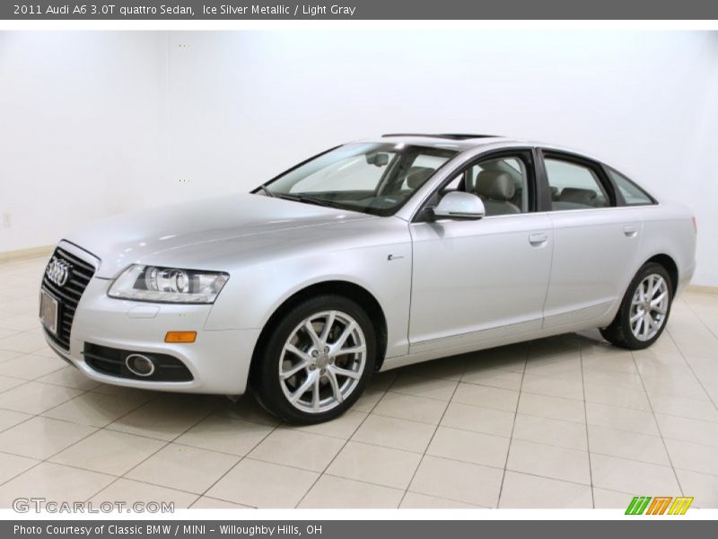 Ice Silver Metallic / Light Gray 2011 Audi A6 3.0T quattro Sedan