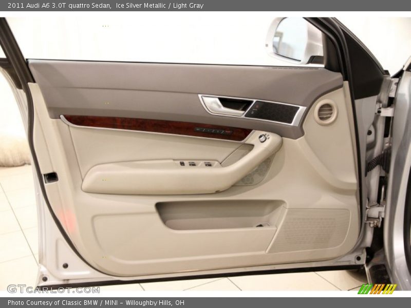Ice Silver Metallic / Light Gray 2011 Audi A6 3.0T quattro Sedan