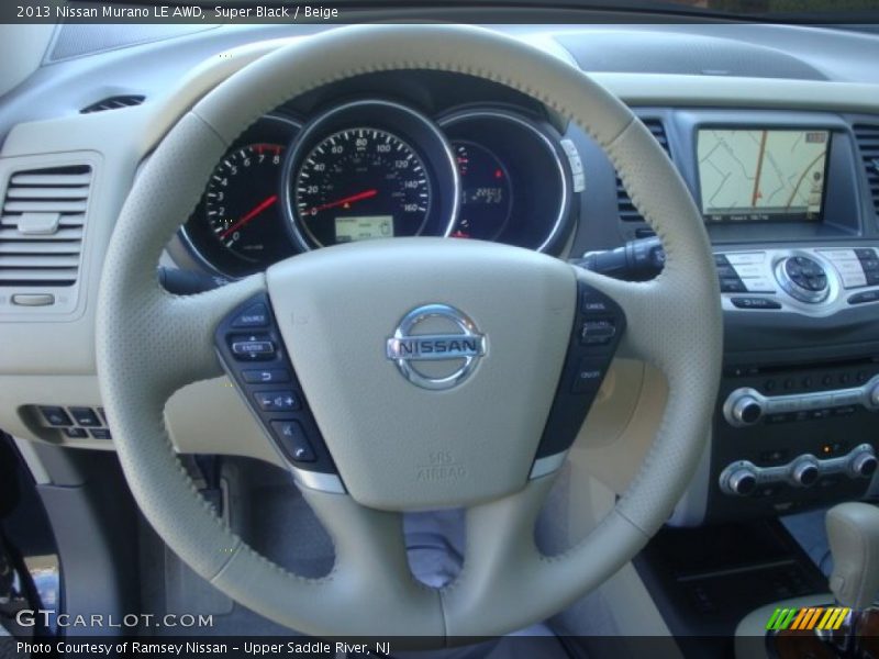 Super Black / Beige 2013 Nissan Murano LE AWD