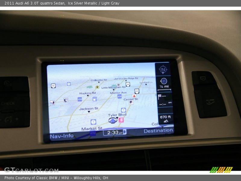 Ice Silver Metallic / Light Gray 2011 Audi A6 3.0T quattro Sedan