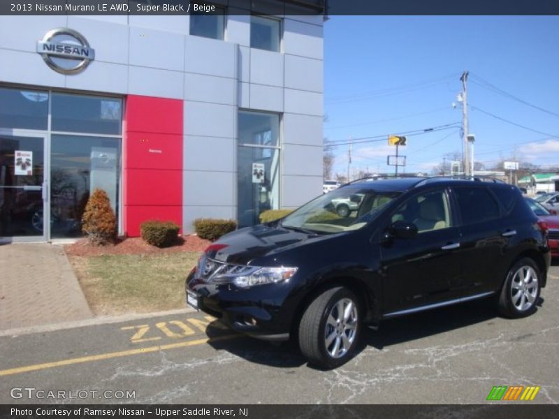 Super Black / Beige 2013 Nissan Murano LE AWD