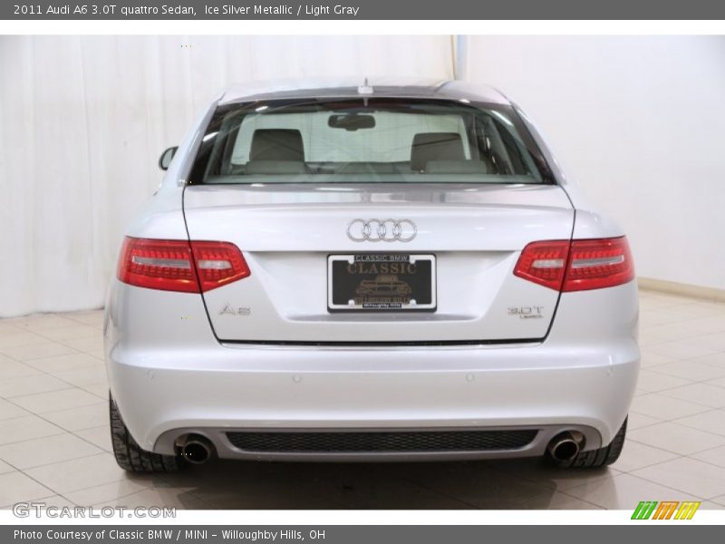 Ice Silver Metallic / Light Gray 2011 Audi A6 3.0T quattro Sedan