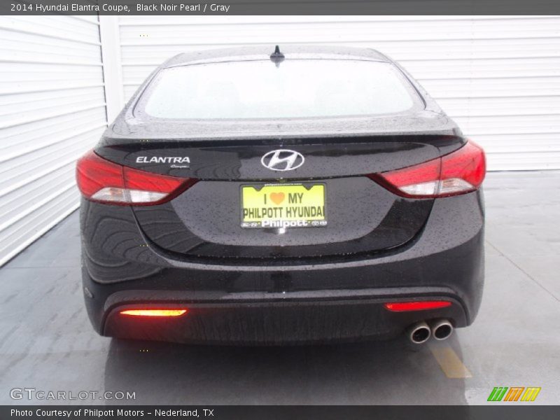 Black Noir Pearl / Gray 2014 Hyundai Elantra Coupe