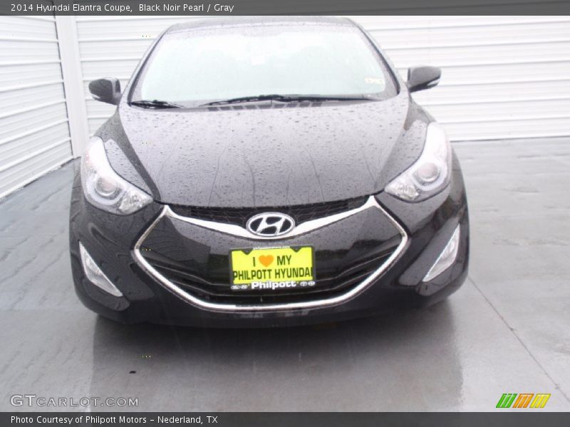 Black Noir Pearl / Gray 2014 Hyundai Elantra Coupe