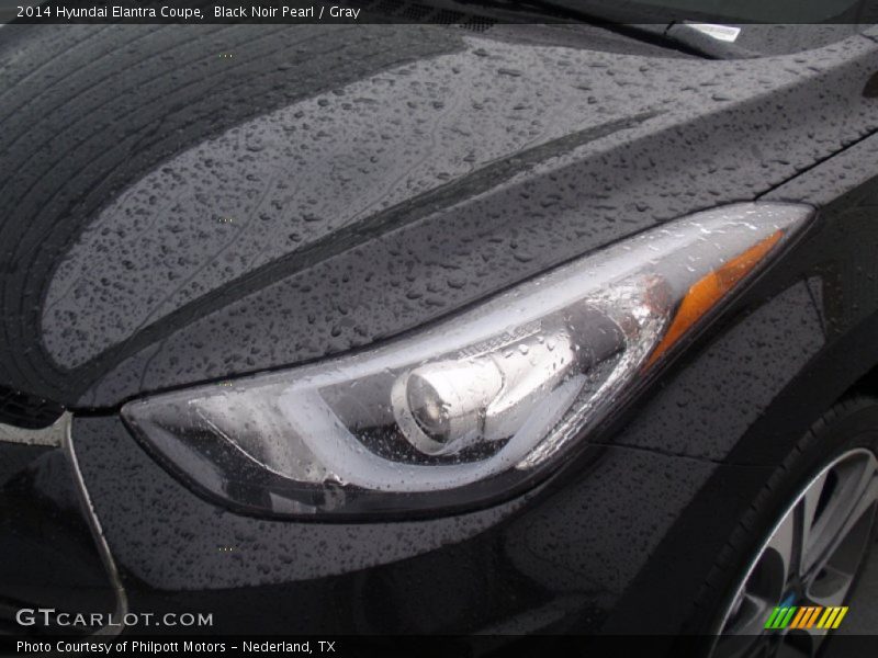 Black Noir Pearl / Gray 2014 Hyundai Elantra Coupe