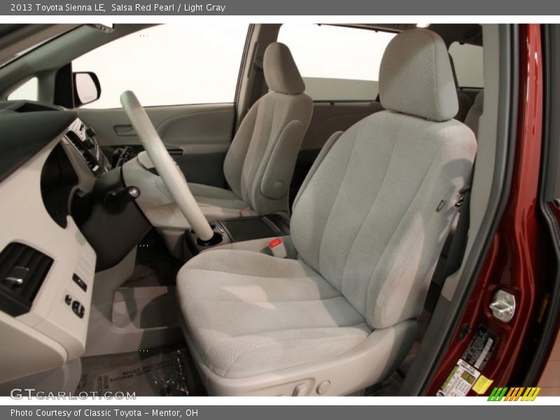 Salsa Red Pearl / Light Gray 2013 Toyota Sienna LE