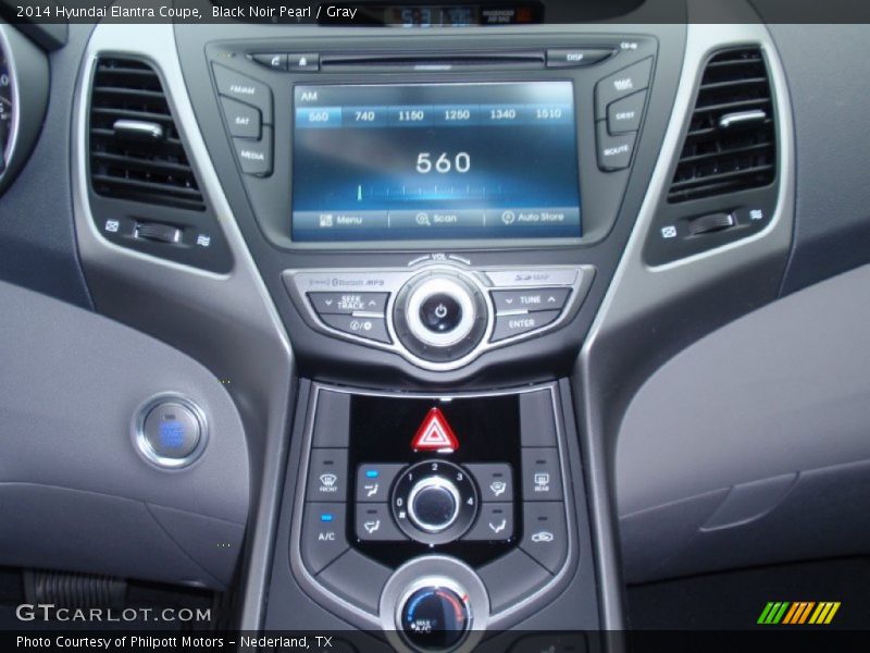 Black Noir Pearl / Gray 2014 Hyundai Elantra Coupe