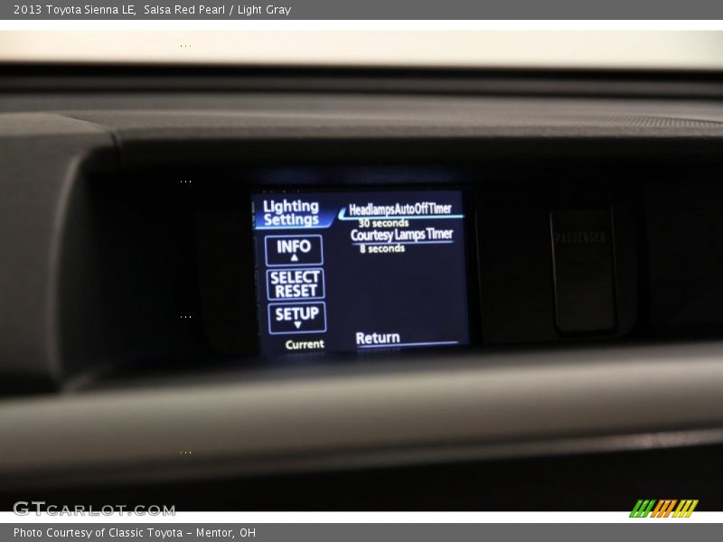 Salsa Red Pearl / Light Gray 2013 Toyota Sienna LE