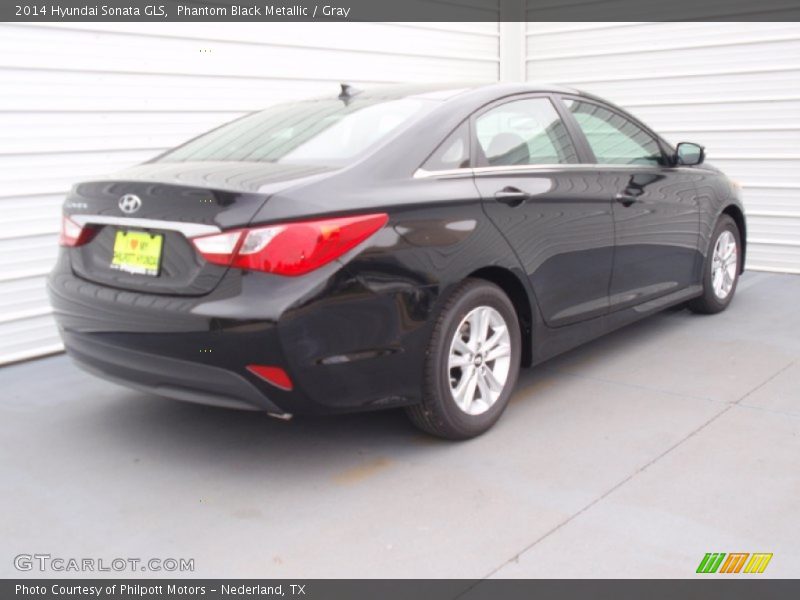 Phantom Black Metallic / Gray 2014 Hyundai Sonata GLS