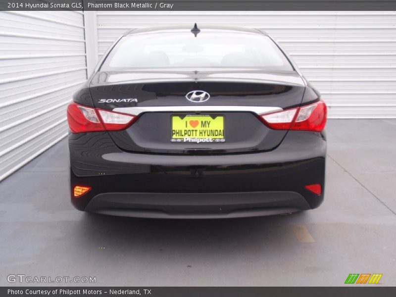 Phantom Black Metallic / Gray 2014 Hyundai Sonata GLS