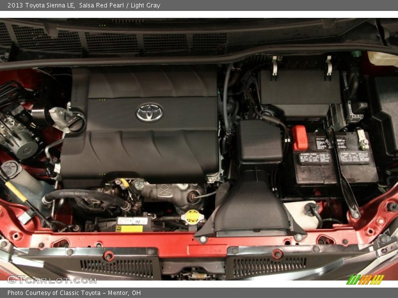 Salsa Red Pearl / Light Gray 2013 Toyota Sienna LE