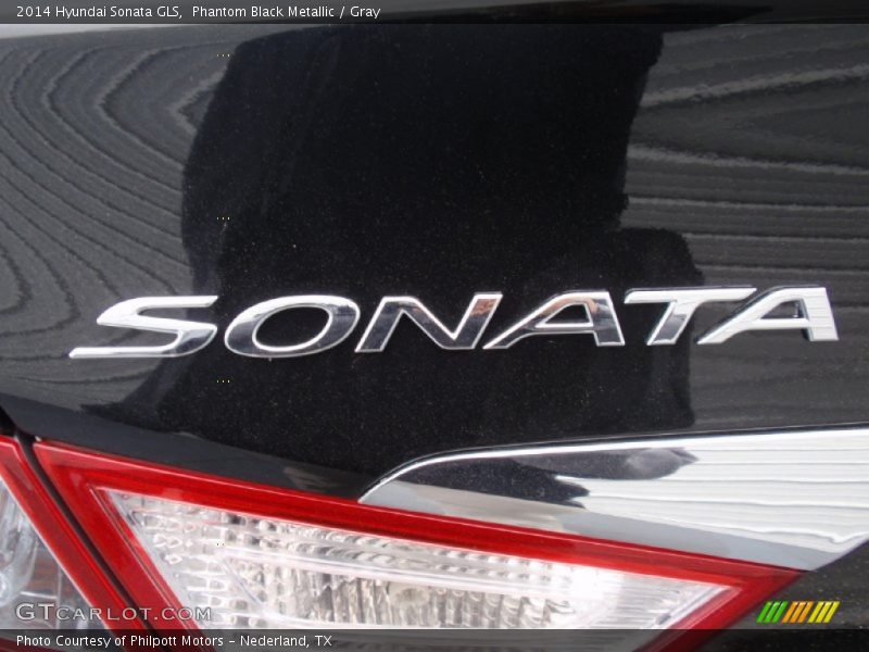 Phantom Black Metallic / Gray 2014 Hyundai Sonata GLS