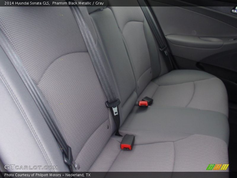 Phantom Black Metallic / Gray 2014 Hyundai Sonata GLS