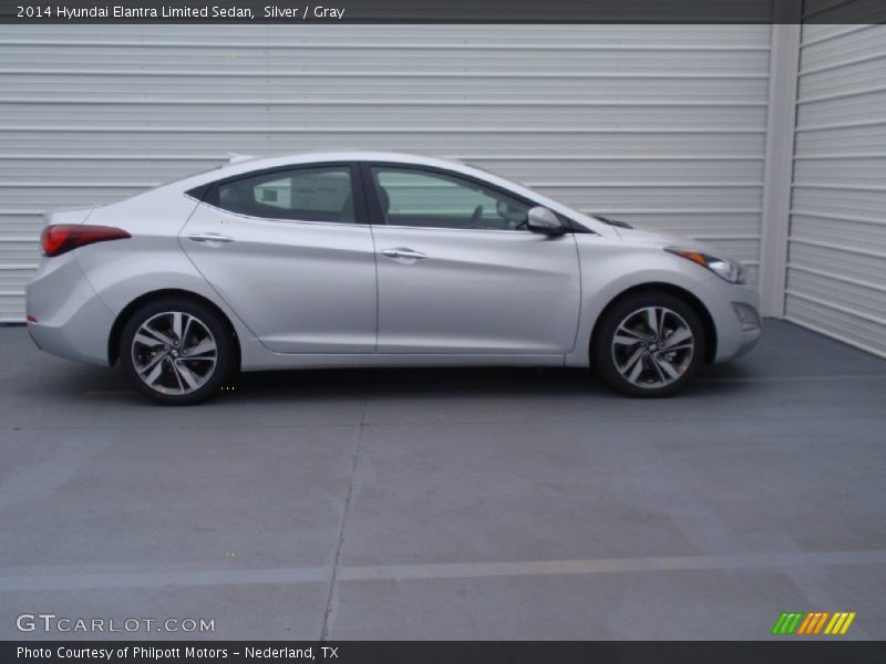 Silver / Gray 2014 Hyundai Elantra Limited Sedan