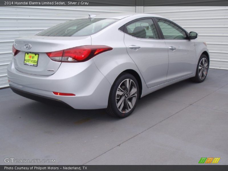 Silver / Gray 2014 Hyundai Elantra Limited Sedan