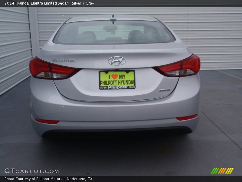Silver / Gray 2014 Hyundai Elantra Limited Sedan