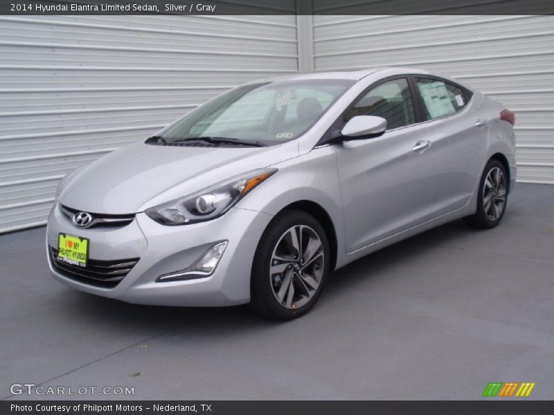 Silver / Gray 2014 Hyundai Elantra Limited Sedan