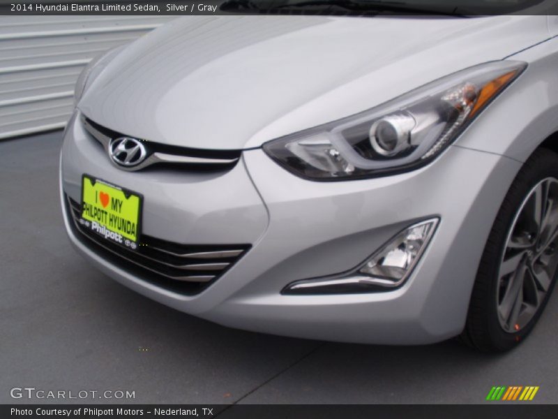 Silver / Gray 2014 Hyundai Elantra Limited Sedan