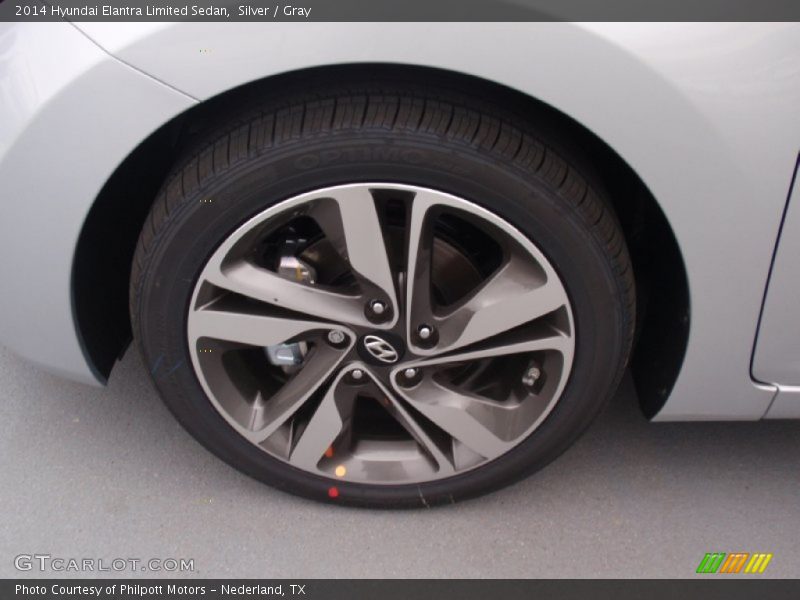 Silver / Gray 2014 Hyundai Elantra Limited Sedan