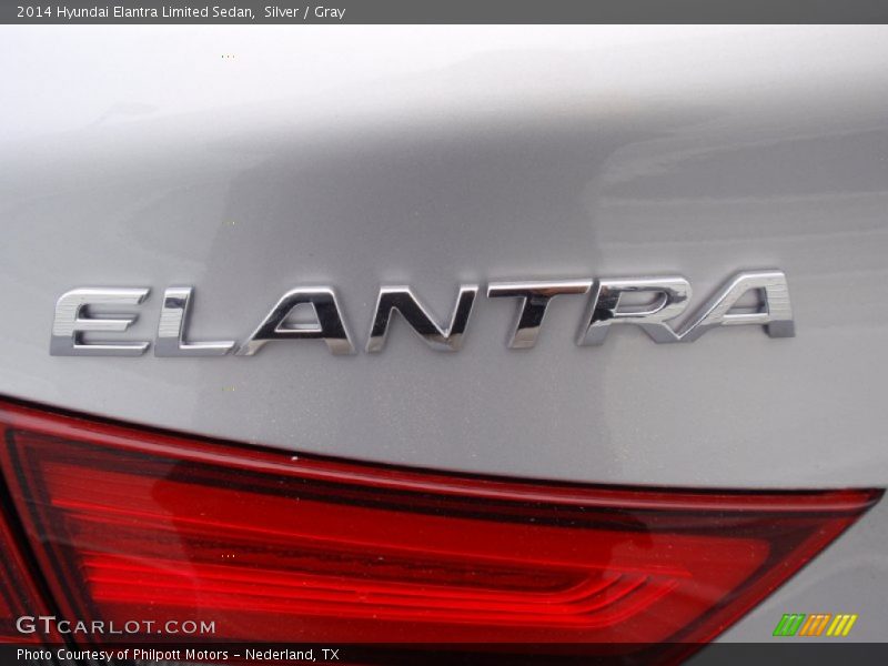 Silver / Gray 2014 Hyundai Elantra Limited Sedan