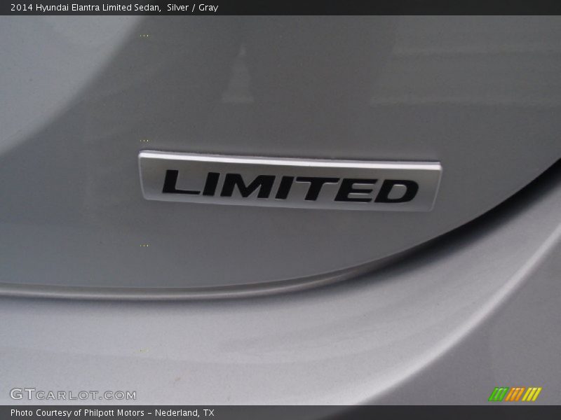 Silver / Gray 2014 Hyundai Elantra Limited Sedan