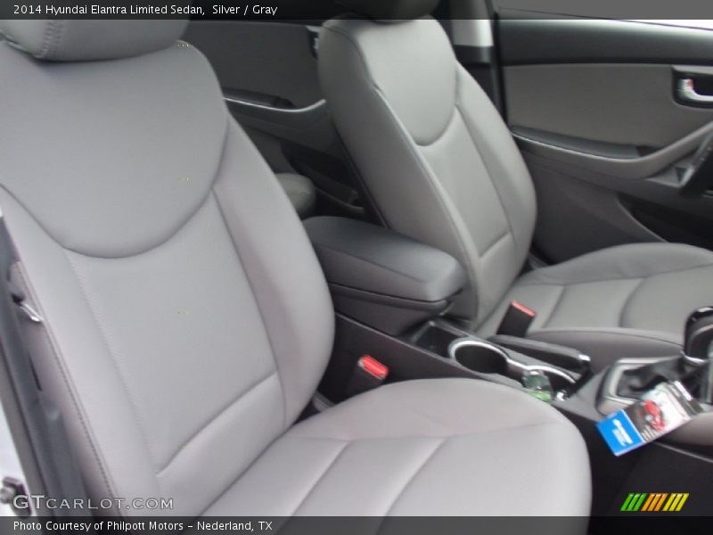 Silver / Gray 2014 Hyundai Elantra Limited Sedan