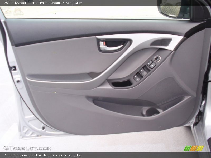 Silver / Gray 2014 Hyundai Elantra Limited Sedan