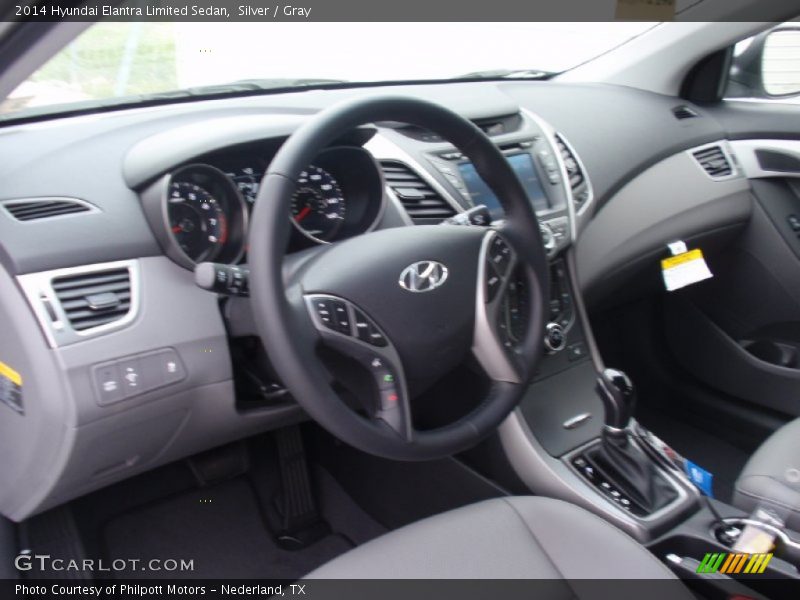 Silver / Gray 2014 Hyundai Elantra Limited Sedan