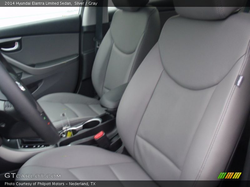 Silver / Gray 2014 Hyundai Elantra Limited Sedan
