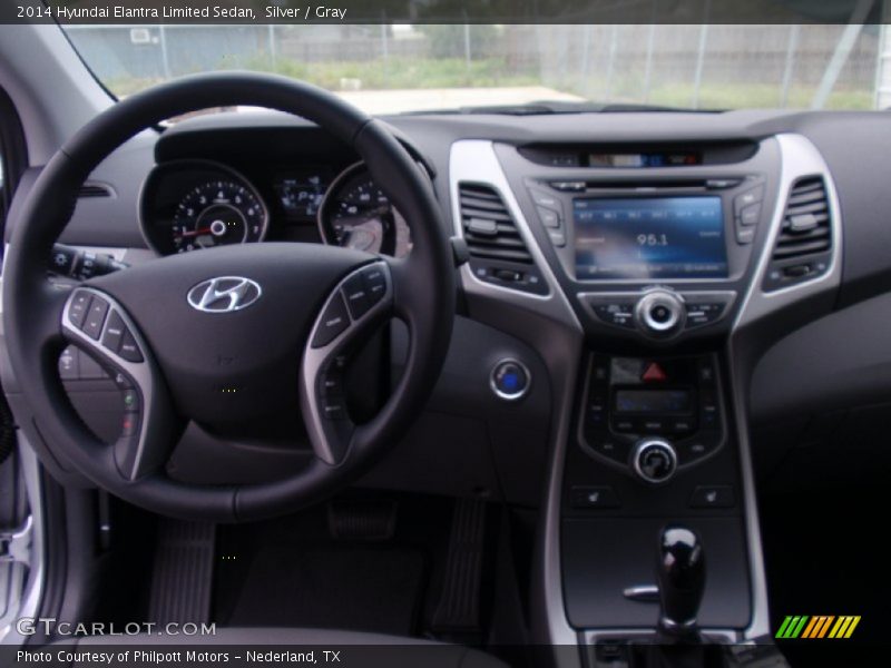 Silver / Gray 2014 Hyundai Elantra Limited Sedan