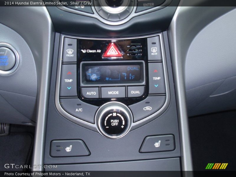Silver / Gray 2014 Hyundai Elantra Limited Sedan