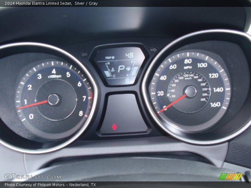 Silver / Gray 2014 Hyundai Elantra Limited Sedan